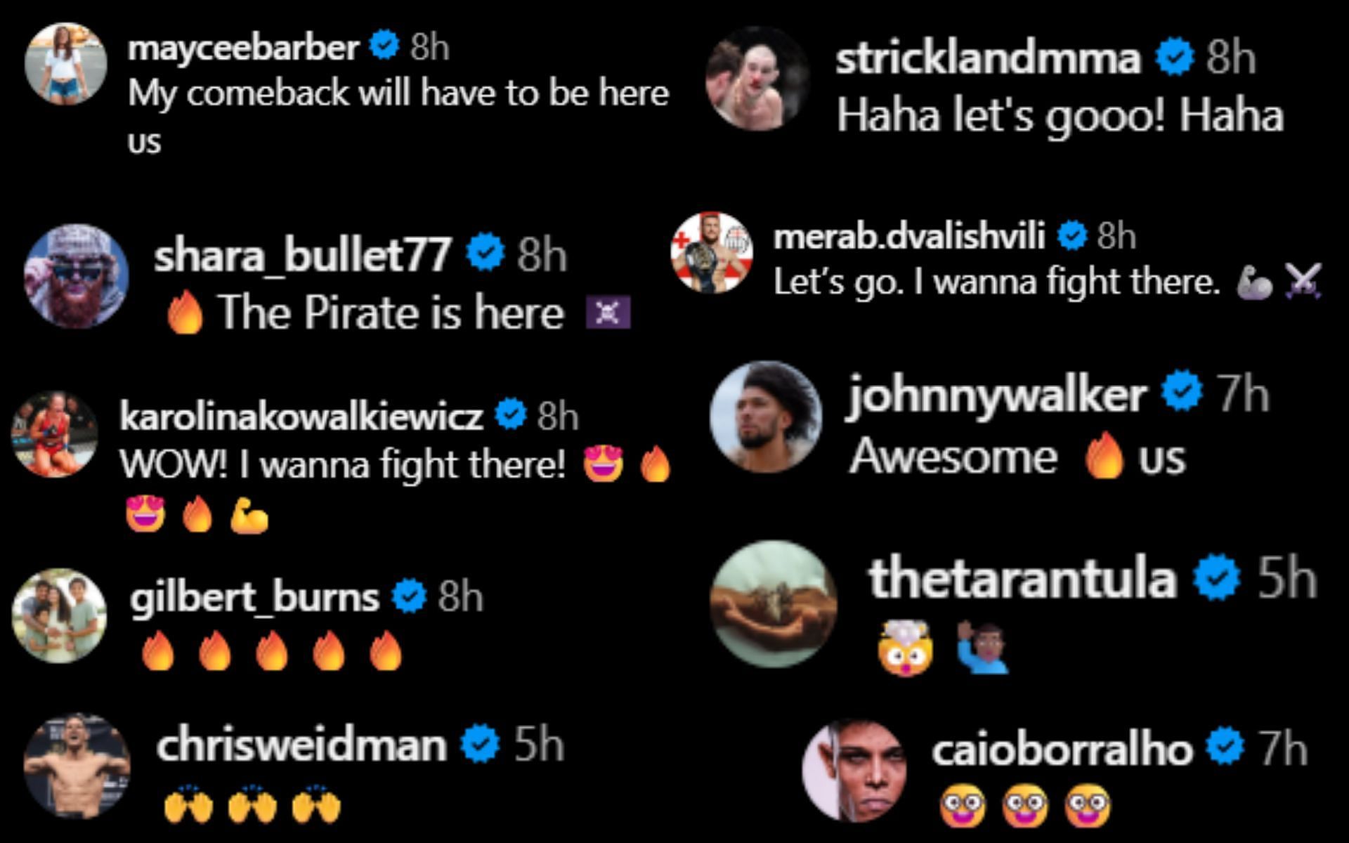 Screenshots courtesy: @ufc on Instagram